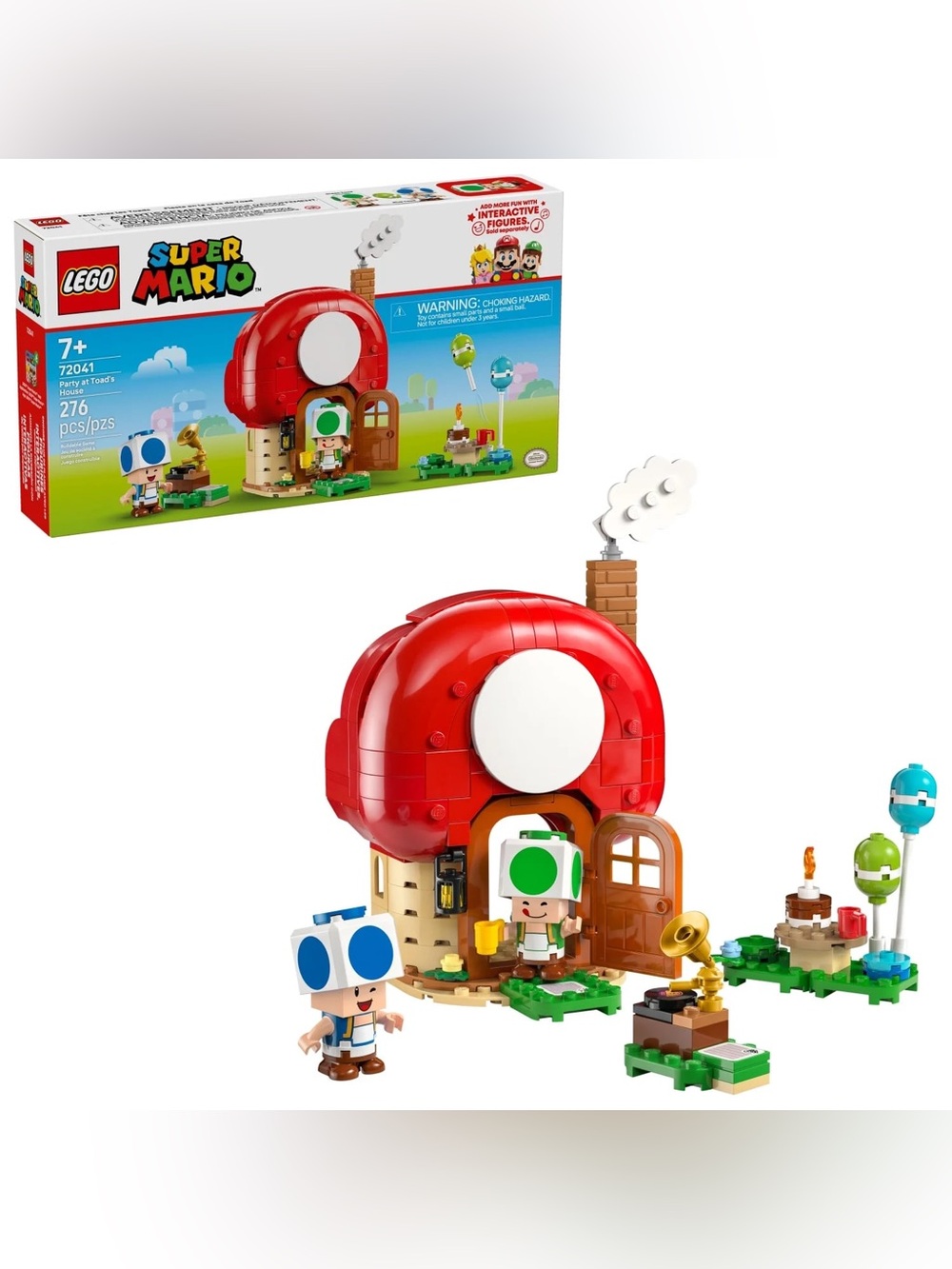 LEGO Super Mario Party at Toad’s House Building Toy - Pretend Play Set for Boys
